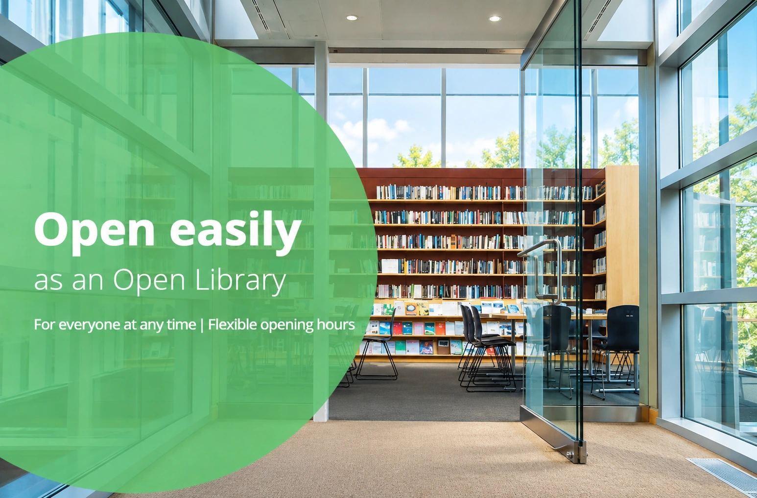 Open library access beyond staffed hours